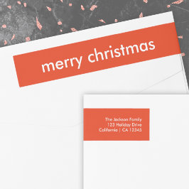 Chrismas Plain | Modern BrightStor Return-adres