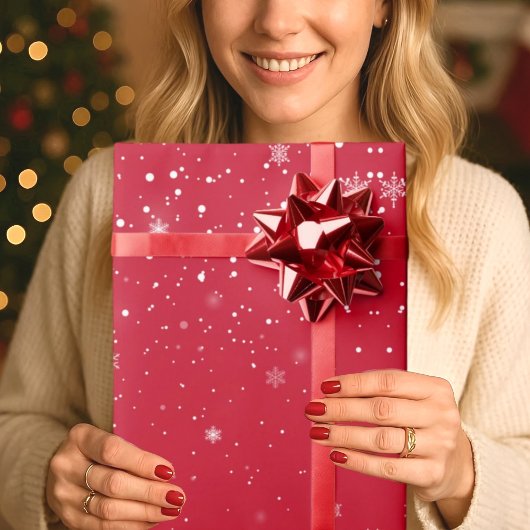 Chrismas snow flakes WRAPPING PAPER Cadeaupapier
