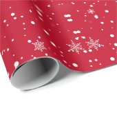 Chrismas snow flakes WRAPPING PAPER Cadeaupapier (Rol Hoek)
