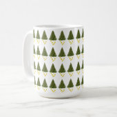 chrismas tree Mug Koffiemok (Voorkant links)
