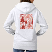 Chrismas trees hoodie for women  (Achterkant)