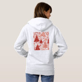 Chrismas trees hoodie for women  (Achterkant volledig)