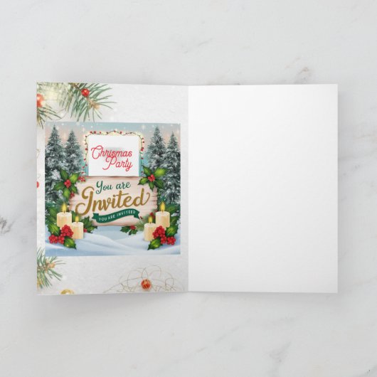 Chrismas-uitnodiging (Binnen)