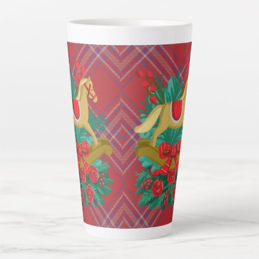 Chrismast Style Latte mok (Voorkant)