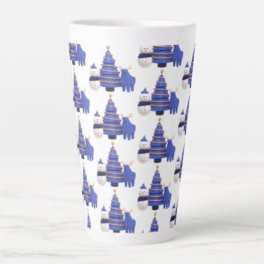 Chrismast Style Latte mok (Voorkant)