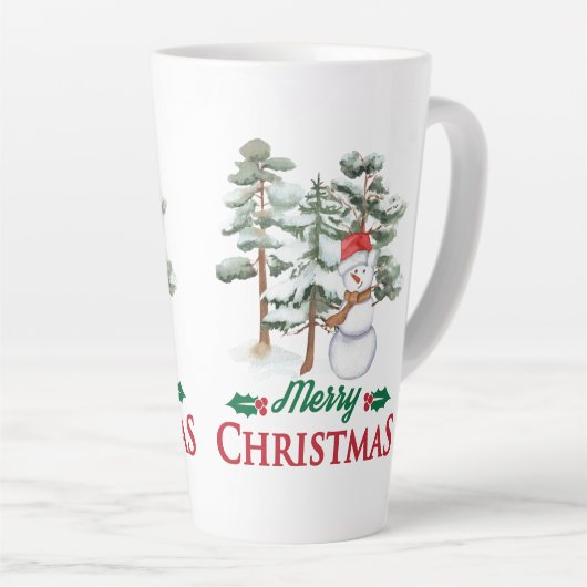 Chrismast Style Latte mok (Rechterhoek)