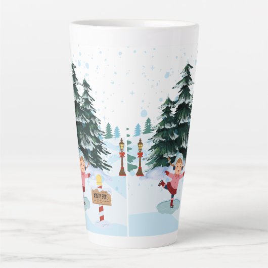 Chrismast Style Latte mok (Voorkant)