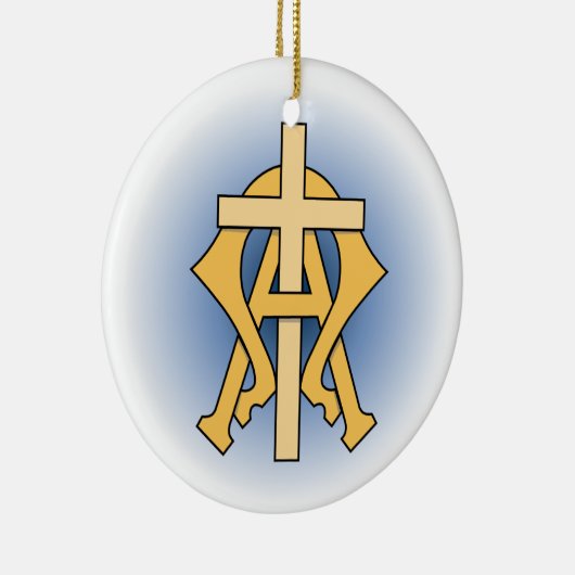 Chrismon Keramisch Ornament (Rechts)