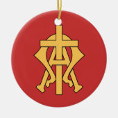 Chrismon Keramisch Ornament (Voorkant)