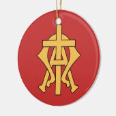 Chrismon Keramisch Ornament (Links)