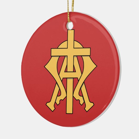 Chrismon Keramisch Ornament (Links)