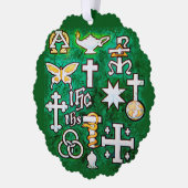 Chrismons Ornament Kaart (Links)