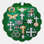 Chrismons Ornament Kaart (Achterkant)