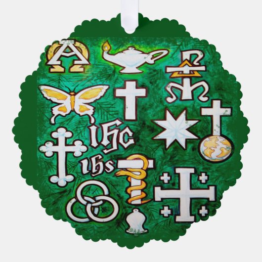 Chrismons Ornament Kaart (Voorkant)