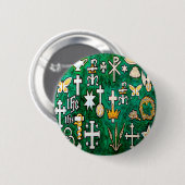 Chrismons Ronde Button 5,7 Cm (Voorkant /achterkant)