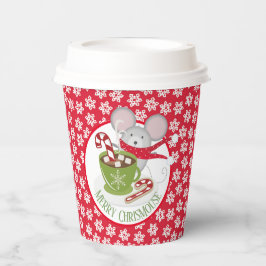 ChrisMouse Snow Flakes Paper cup Papieren Bekers