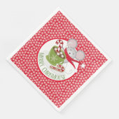 ChrisMouse Snow Flakes Paper Napkin Servet (Hoek)
