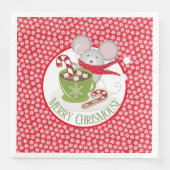 ChrisMouse Snow Flakes Paper Napkin Servet (Voorkant)