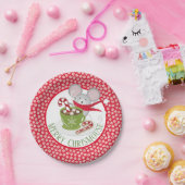 ChrisMouse Snow Flakes Papieren Borden Bordje (Feest)