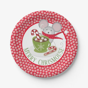 ChrisMouse Snow Flakes Papieren Borden Bordje