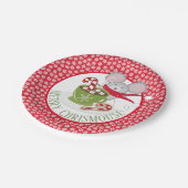 ChrisMouse Snow Flakes Papieren Borden Papieren Bordje (Gekanteld)