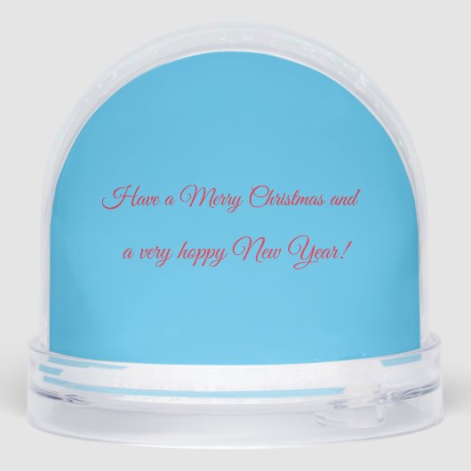 Chrismtas Bunny Rabbit Snow Wereldbol Sneeuwbol (Achterkant)