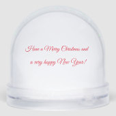 Chrismtas Bunny Rabbit Snow Wereldbol Sneeuwbol (Achterkant)