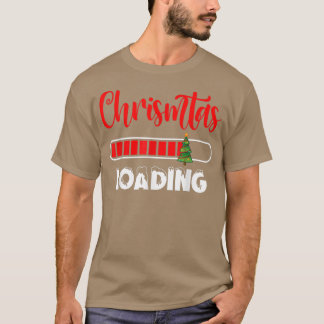 Chrismtas Loading Merry Xmas Tree Religious Holida T-shirt