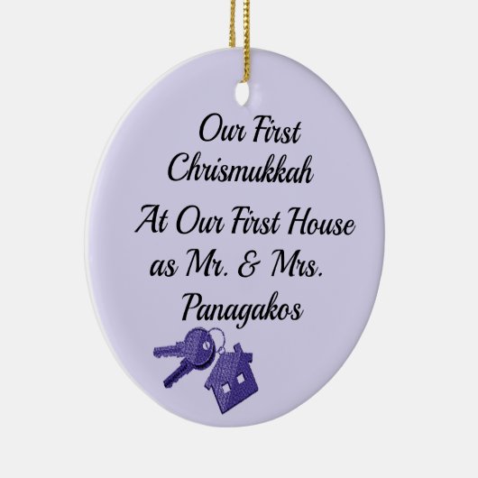 "Chrismukkah" A Holiday Celebration ornament (Rechts)