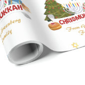 Chrismukkah Blended Holiday Pattern Cadeaupapier (Rol Hoek)