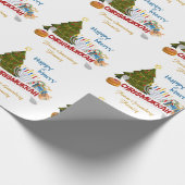 Chrismukkah Blended Holiday Pattern Cadeaupapier (Hoek)