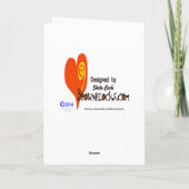 Chrismukkah Card met Koe Feestdagen Kaart (Achterkant)