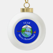 Chrismukkah Earth draagt Ornament van Joods Pet (Voorkant)