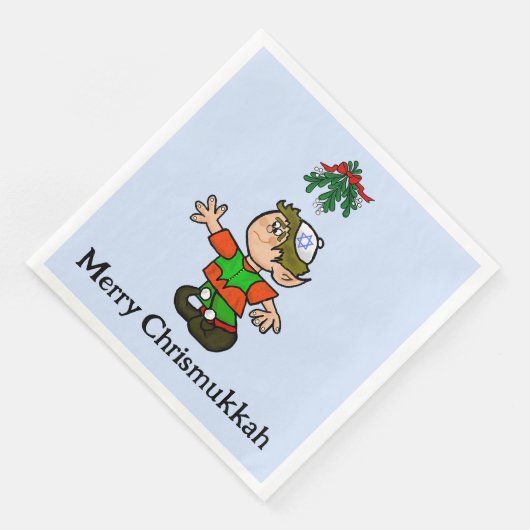 Chrismukkah Elf Paper Napkins Servet (Hoek)