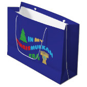 Chrismukkah Gift Bags Groot Cadeauzakje (Voorkant Gekanteld)