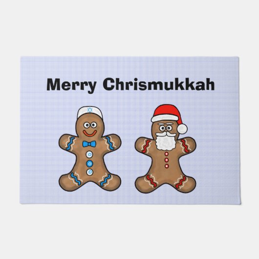 Chrismukkah Gingerbrood Mandedeur Deurmat (Voorkant)