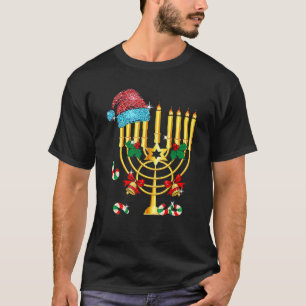 Chrismukkah Hannukah Santa Hat Pajama Family Chris T-shirt