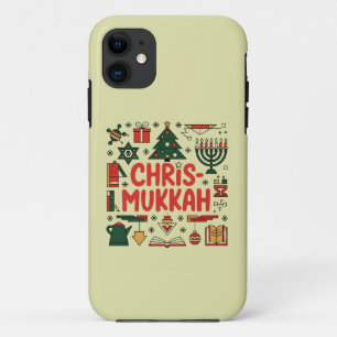Chrismukkah Hanukkah Kerst Joodse Religieuze Case-Mate iPhone Case