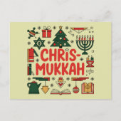 Chrismukkah Hanukkah Kerst Joodse Religieuze Feestdagenkaart (Voorkant)