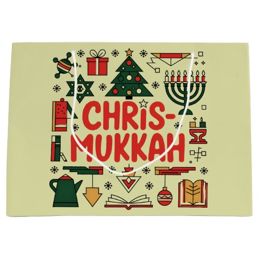 Chrismukkah Hanukkah Kerst Joodse Religieuze Groot Cadeauzakje (Voorkant)