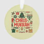 Chrismukkah Hanukkah Kerst Joodse Religieuze Ornament (voorkant)