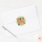 Chrismukkah Hanukkah Kerst Joodse Religieuze Ronde Sticker (Envelop)