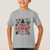 Chrismukkah Hanukkah Kerst Joodse Religieuze T-shirt (Voorkant)
