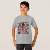 Chrismukkah Hanukkah Kerst Joodse Religieuze T-shirt (Voorkant volledig)