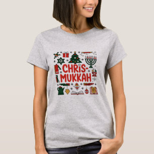 Chrismukkah Hanukkah Kerst Joodse Religieuze T-shirt