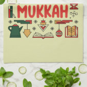 Chrismukkah Hanukkah Kerst Joodse Religieuze Theedoek (Gevouwen)