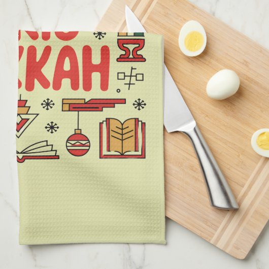 Chrismukkah Hanukkah Kerst Joodse Religieuze Theedoek (Quarter Fold)