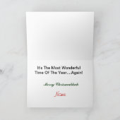 Chrismukkah Ho Oy Vey-Wenskaart Feestdagen Kaart (Binnen)