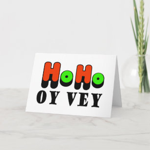 Chrismukkah Ho Oy Vey-Wenskaart Feestdagen Kaart