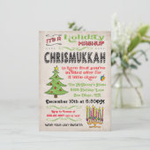 Chrismukkah Holiday Party mashup Kaart (Staand voorkant)